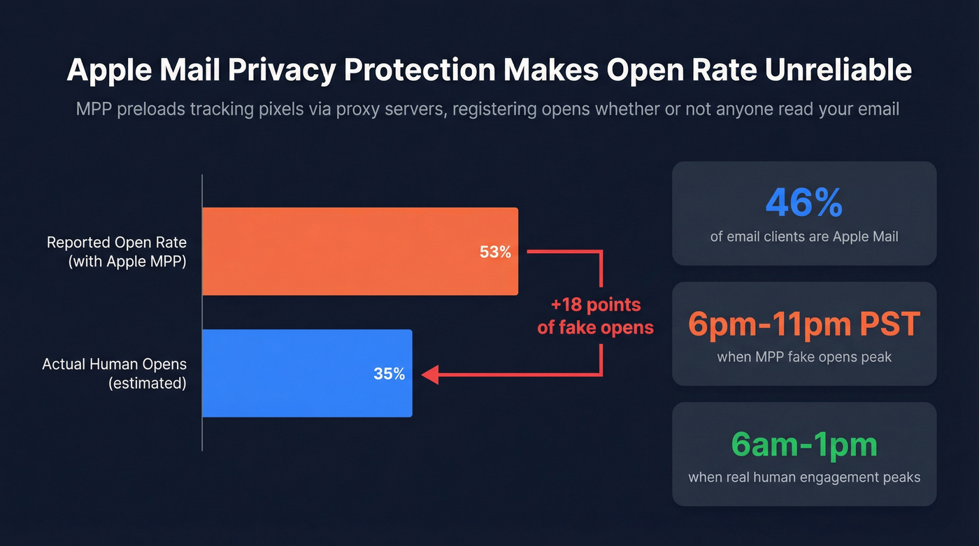 Apple Mail Privacy Protection impact on open rates