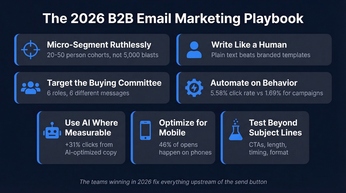 B2B email marketing 2026 strategy playbook overview