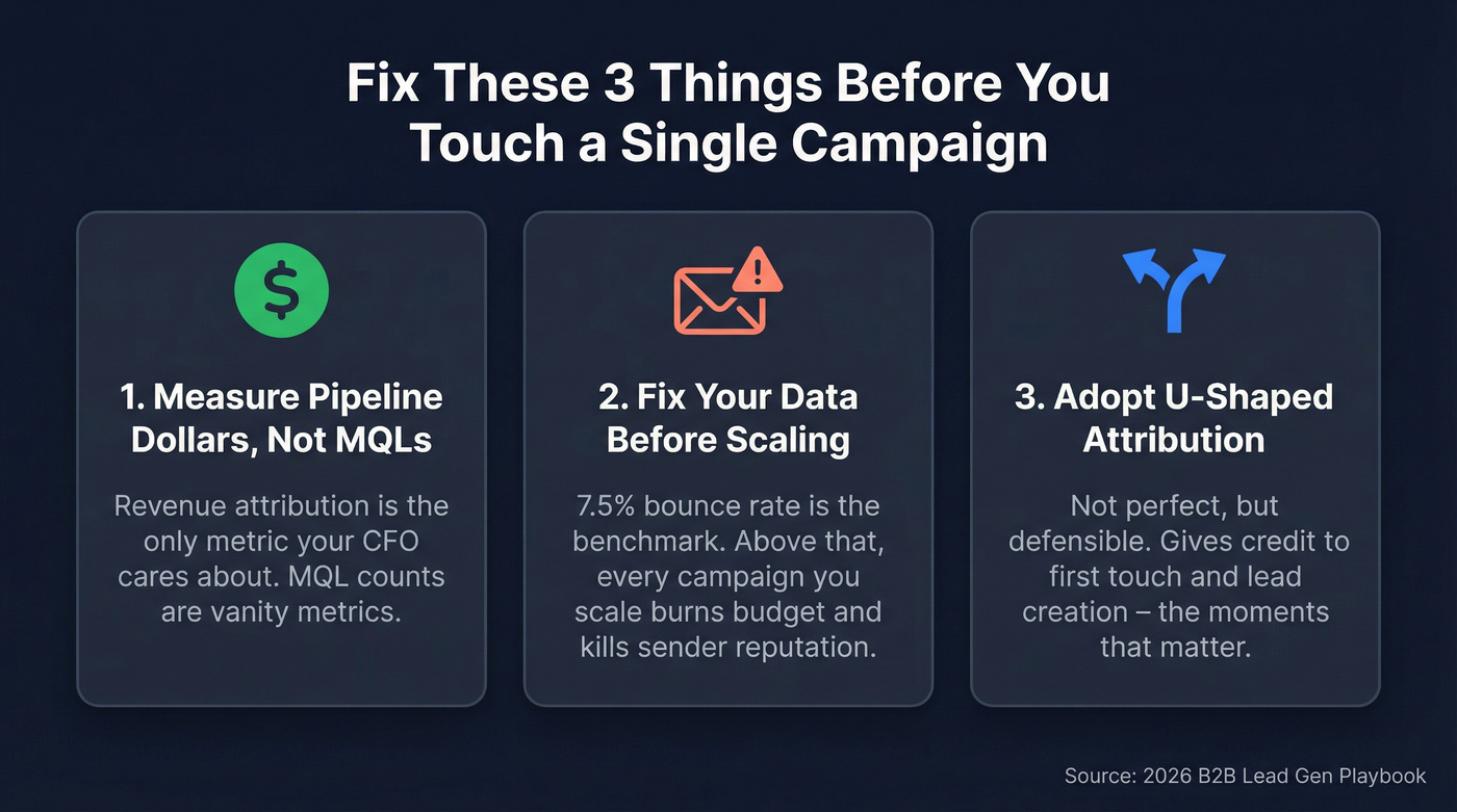 Three critical fixes for B2B lead gen teams