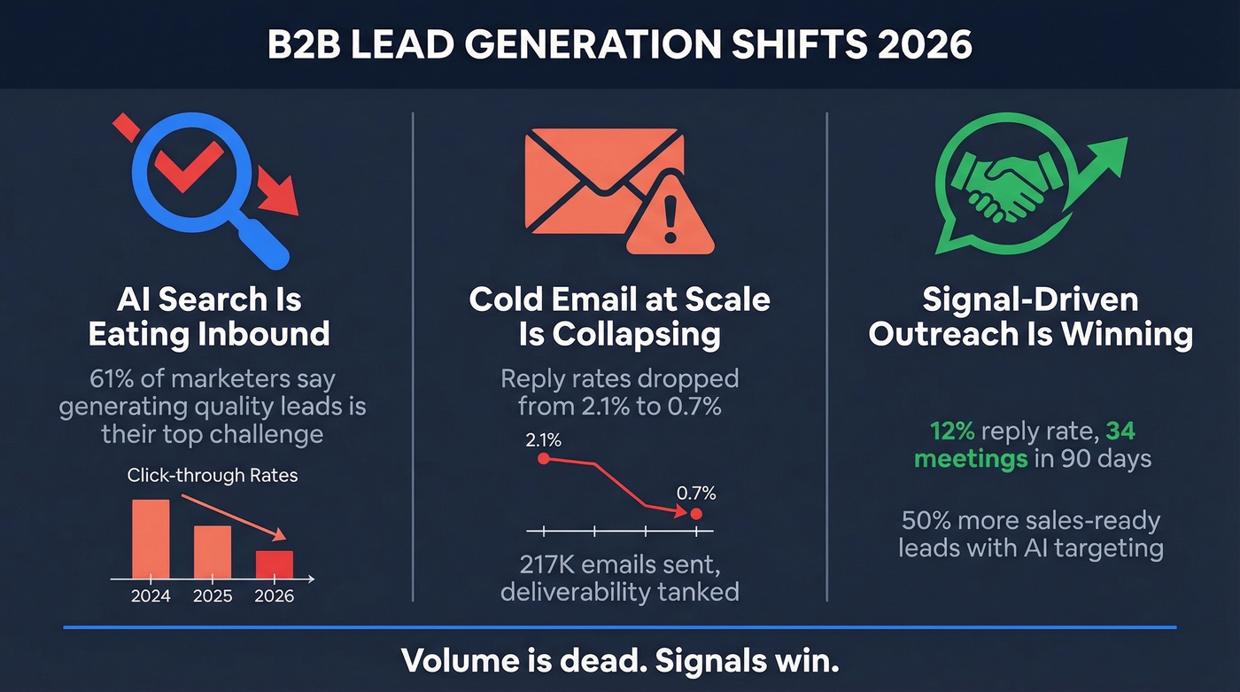 Three major shifts reshaping B2B lead generation in 2026