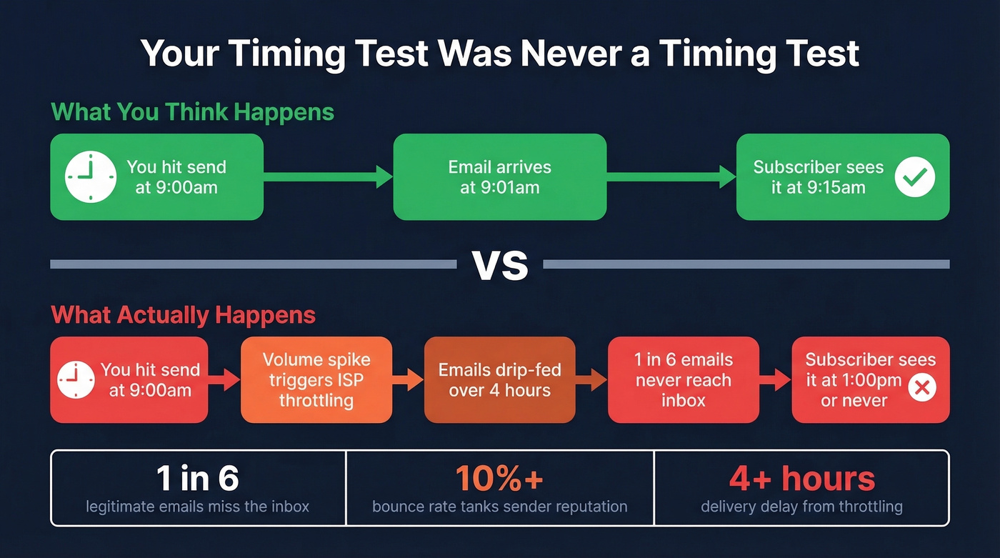 How deliverability issues silently destroy send-time optimization