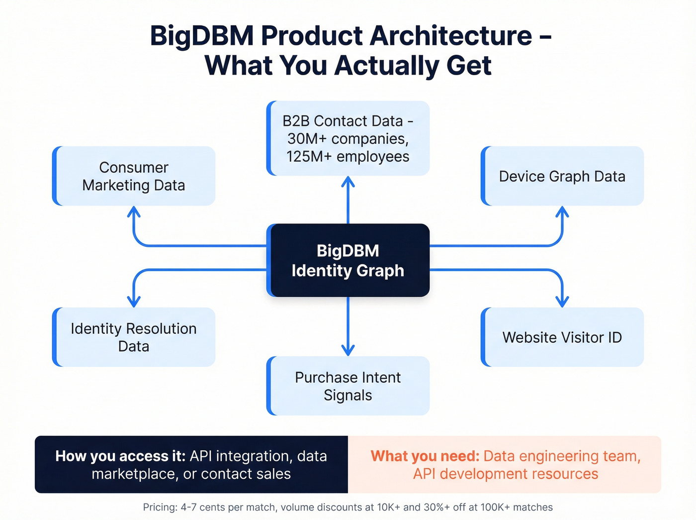BigDBM data infrastructure and product catalog overview