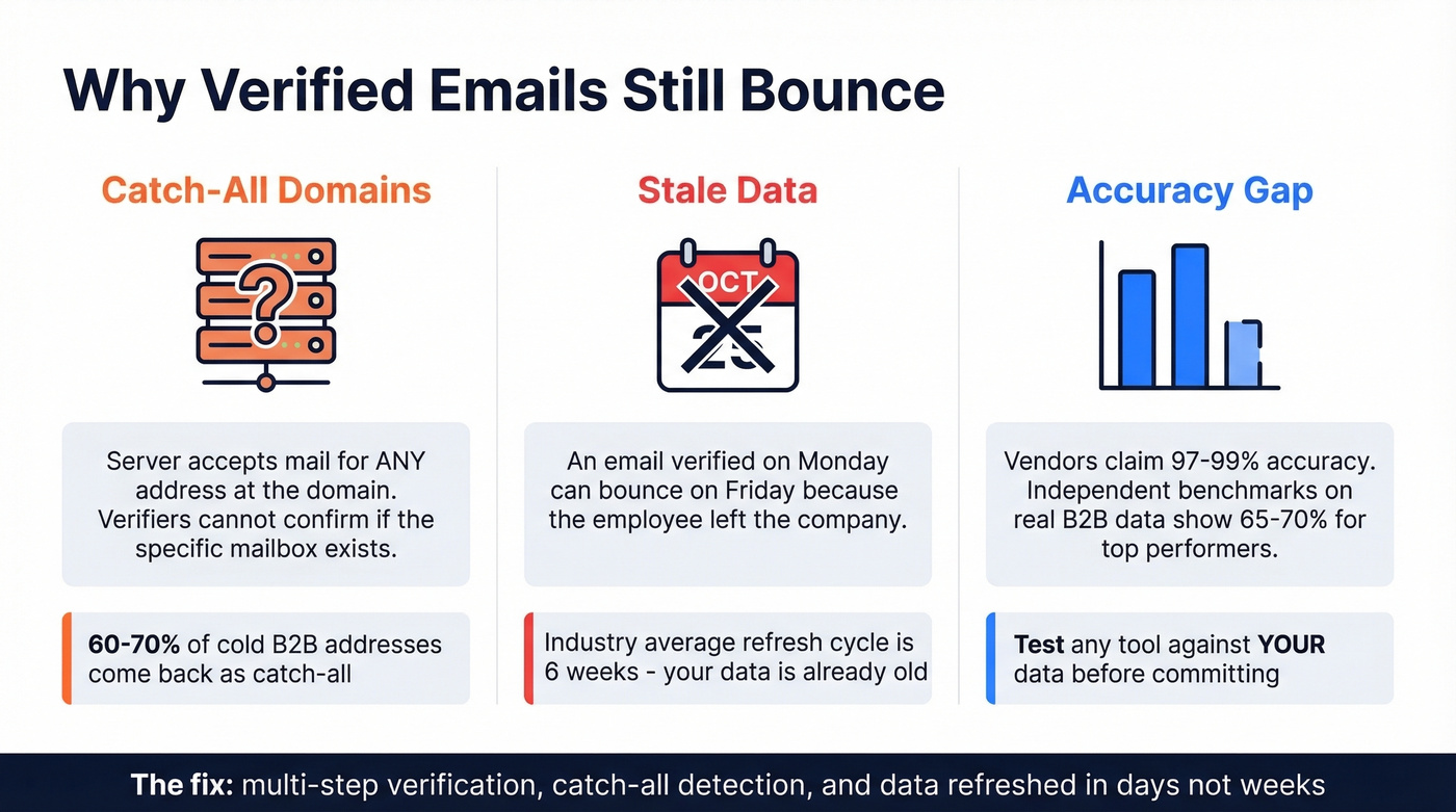 Why verified emails still bounce explanation diagram
