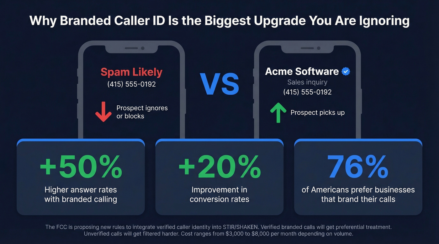 Branded caller ID impact statistics and benefits