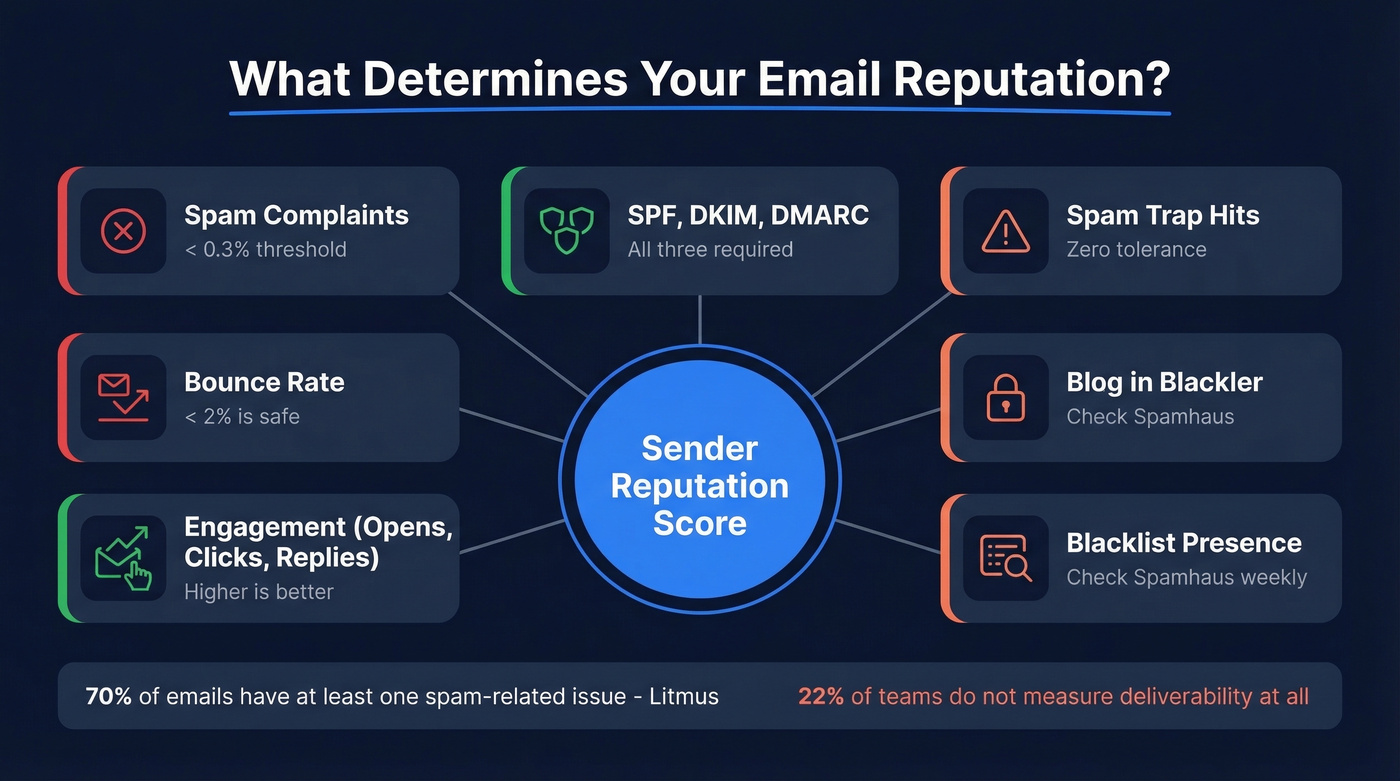 Email reputation signals and their impact on deliverability