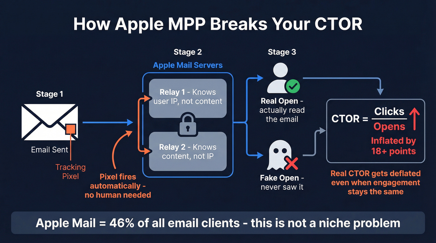 How Apple Mail Privacy Protection inflates open rates and breaks CTOR