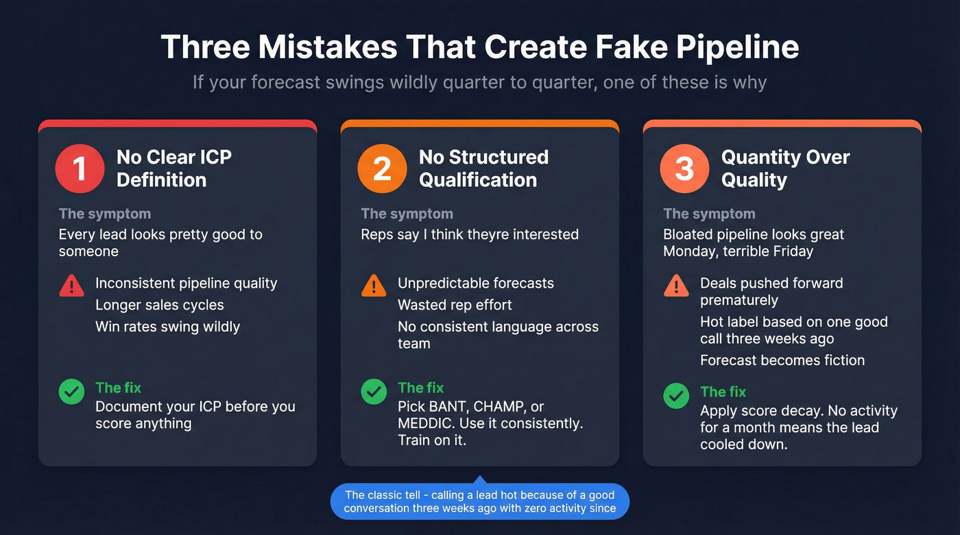 Three pipeline mistakes with warning signs and fixes
