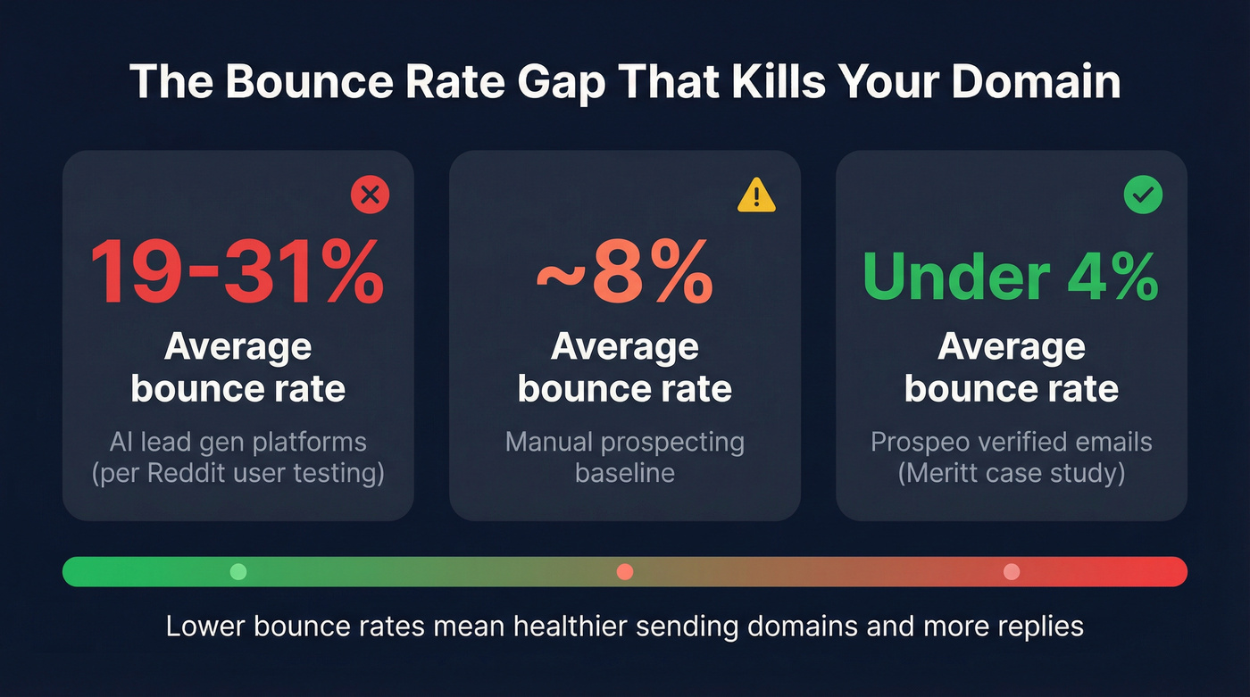 Key stats highlighting bounce rate differences across platforms