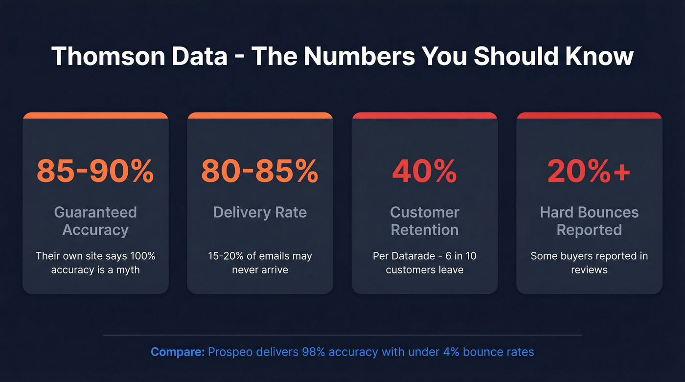Thomson Data accuracy and retention warning stats
