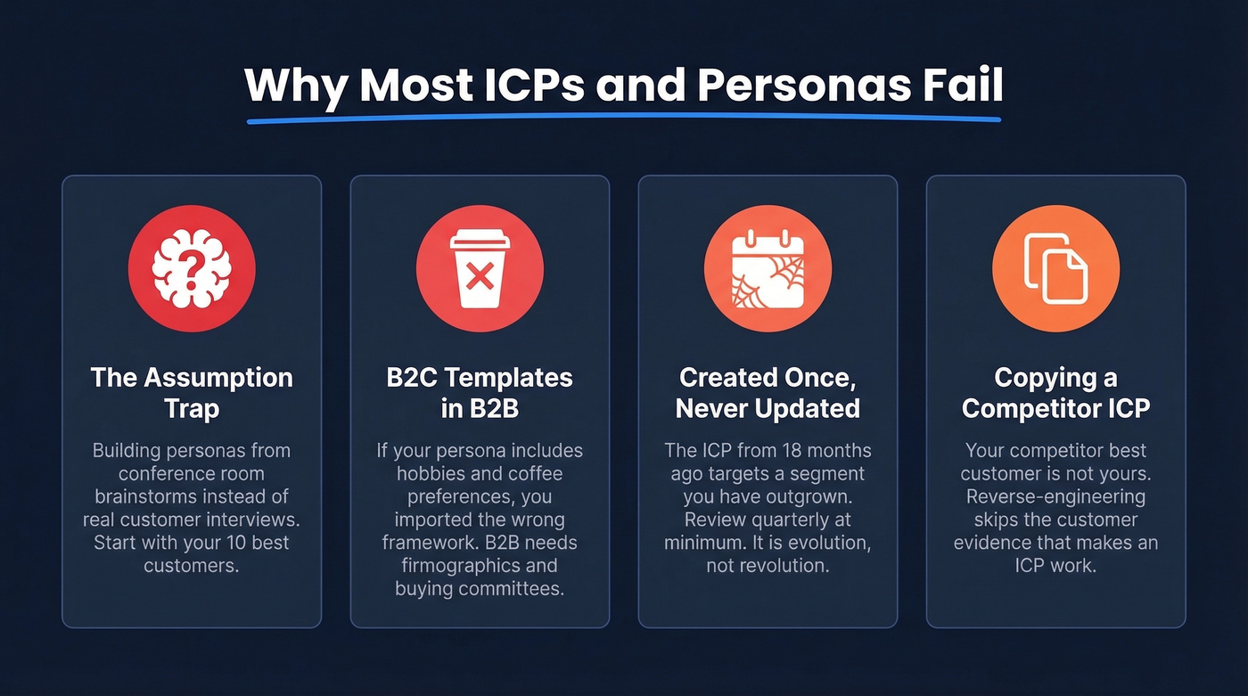 Four common ICP and persona mistakes with icons