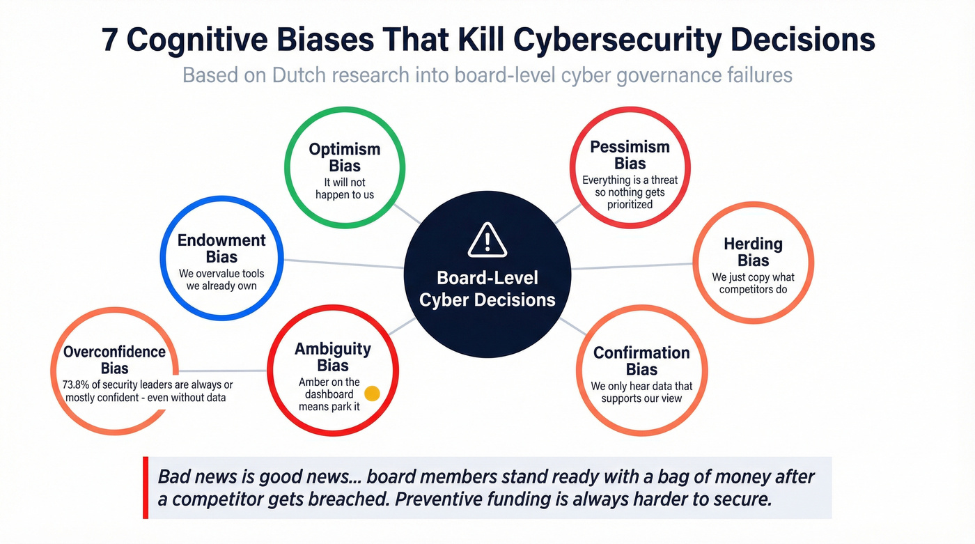 Seven cognitive biases undermining board cyber decisions