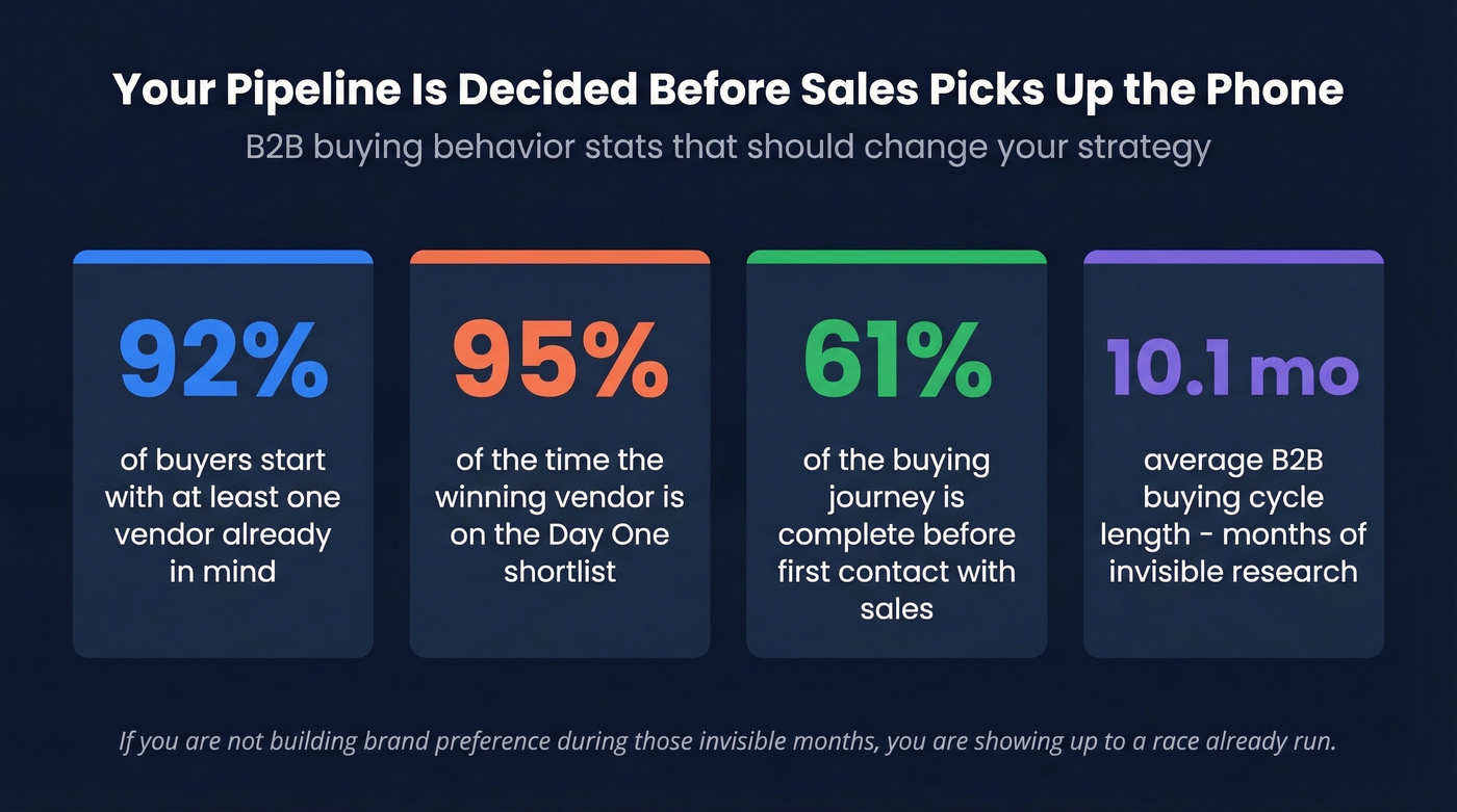 Key B2B buying behavior statistics for 2026