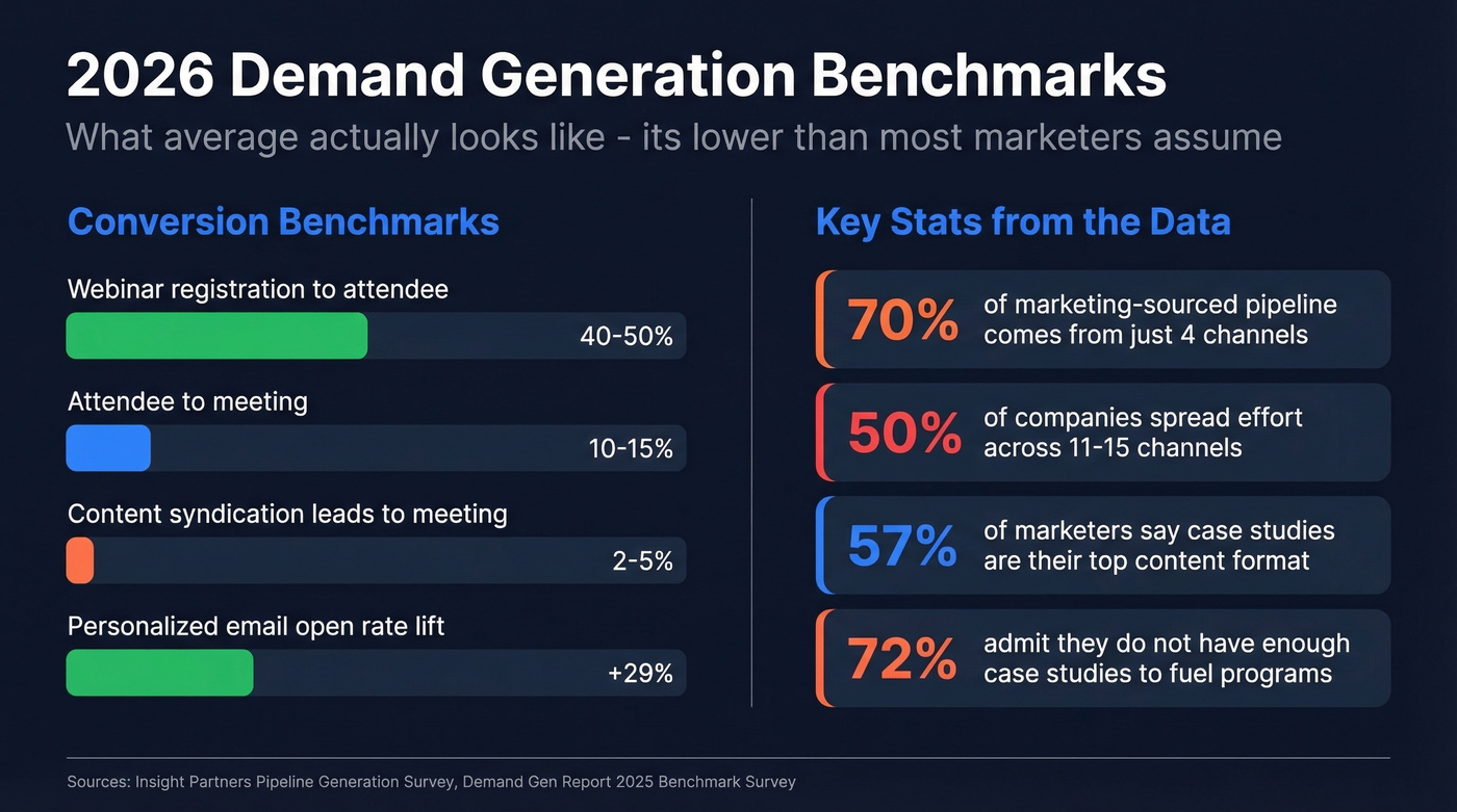 2026 demand generation benchmark conversion rates and key stats