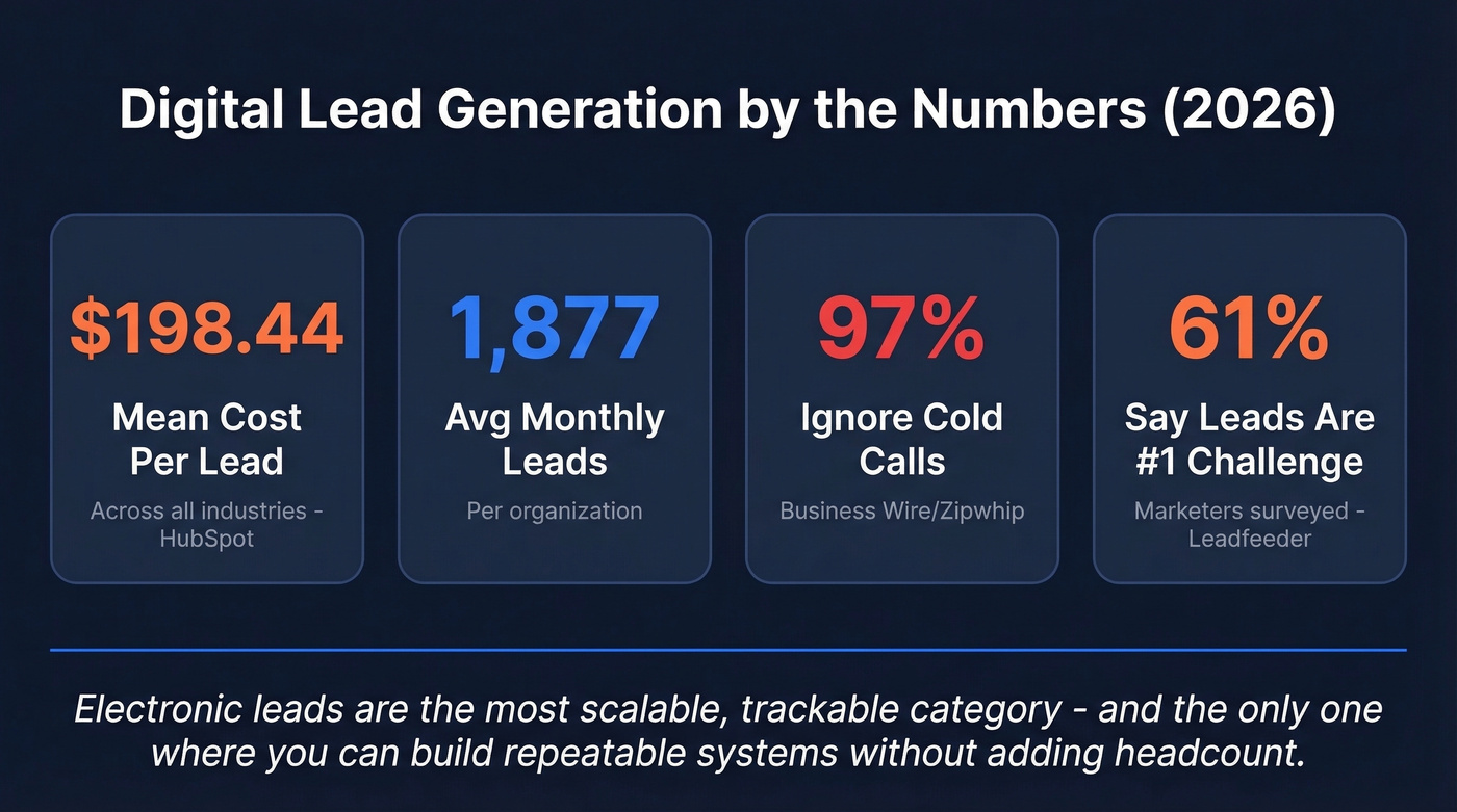 Key digital lead generation statistics for 2026