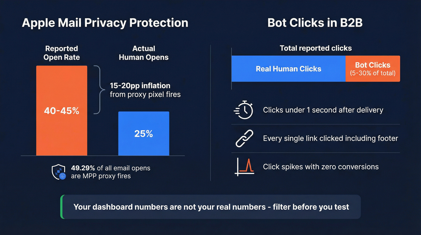 Apple MPP and bot clicks inflating email metrics