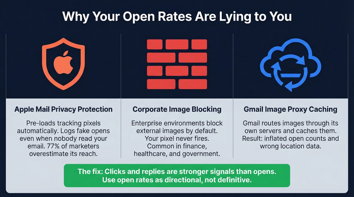 Three forces breaking email open tracking accuracy