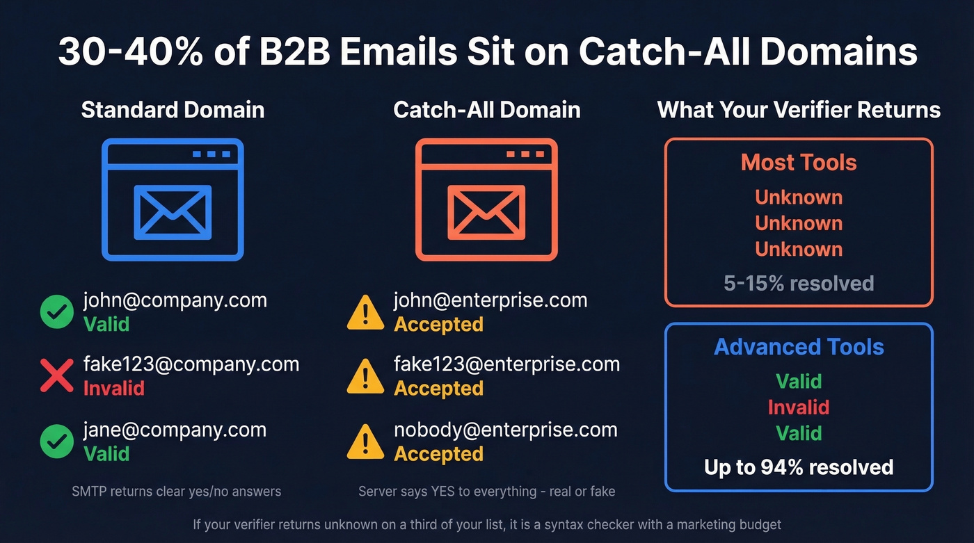 How catch-all domains break standard email verification