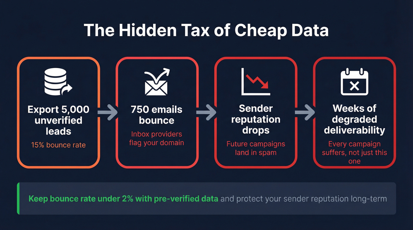 Hidden cost of high bounce rates on sender reputation