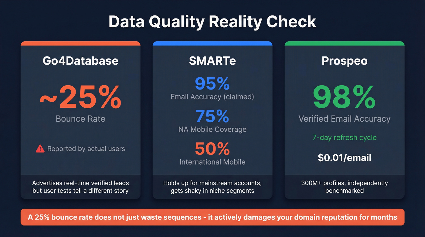 Data quality and bounce rate risk comparison