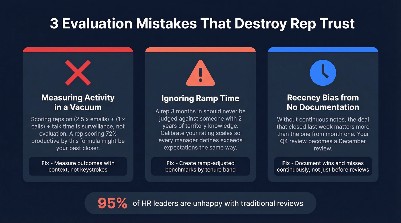 Three common sales evaluation mistakes to avoid