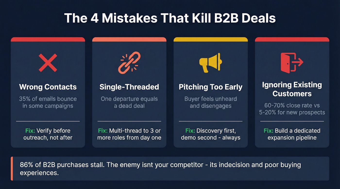 Four deal-killing mistakes with stats and fixes