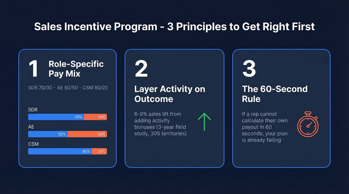 Three core principles for sales incentive design