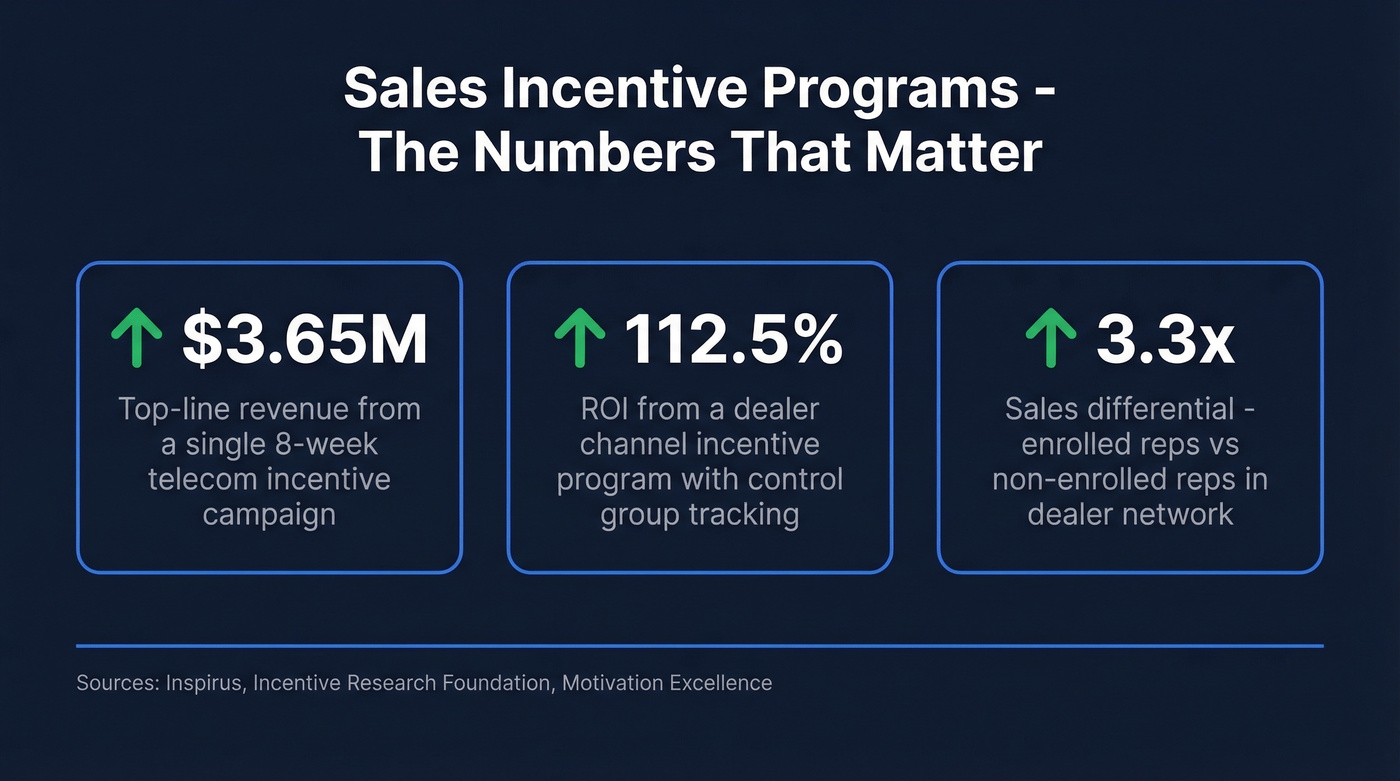 Key stats on sales incentive program ROI