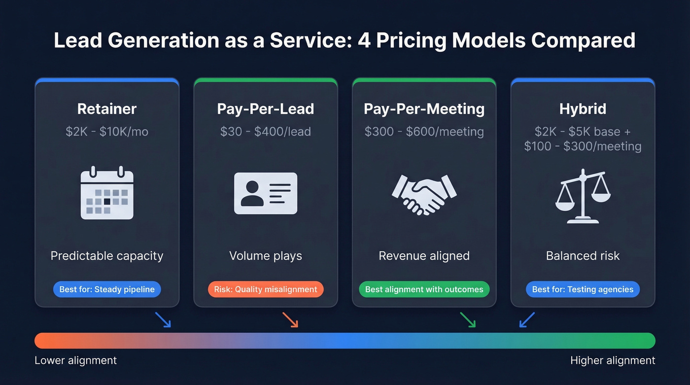 LGaaS pricing models comparison with costs and alignment