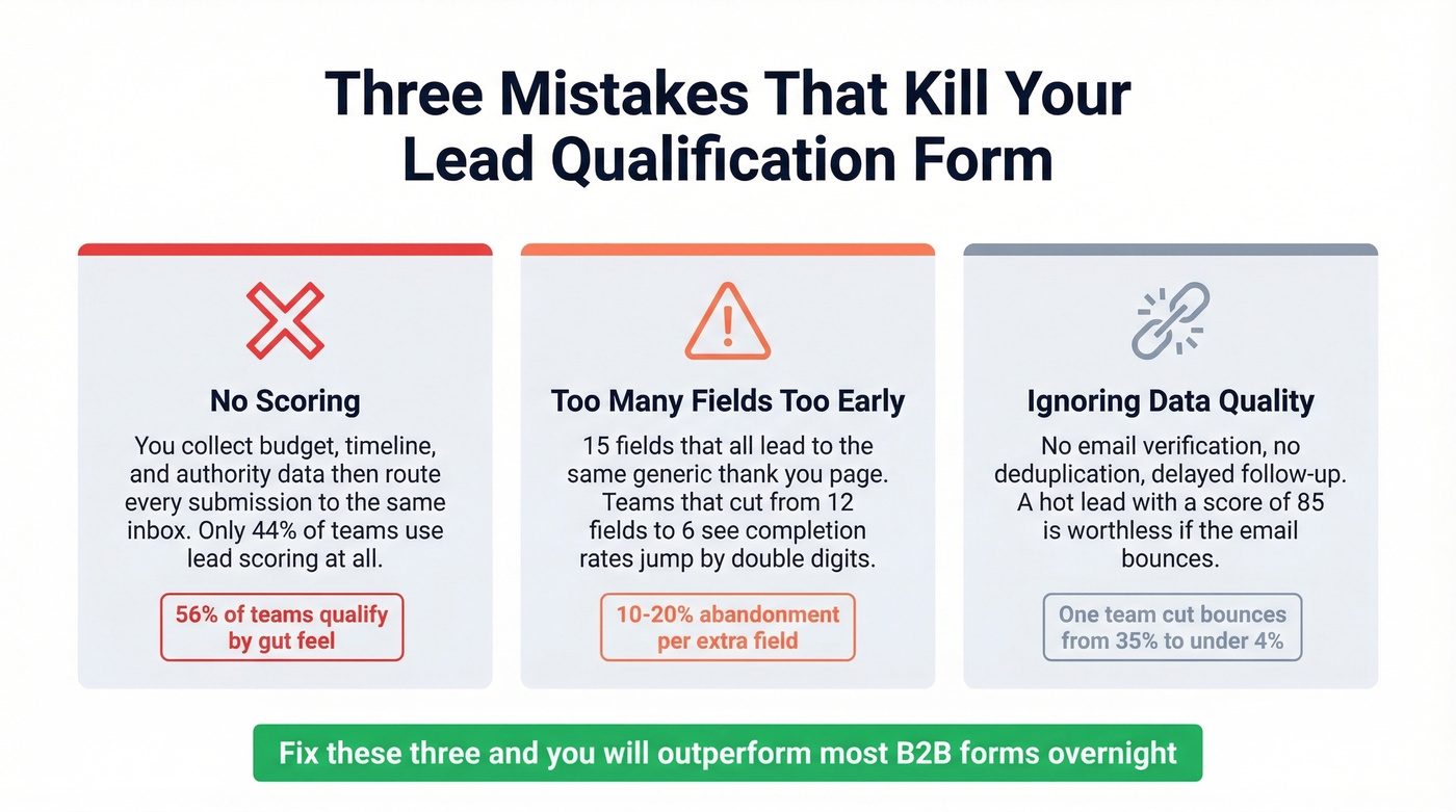Three common qualification form mistakes with impact stats