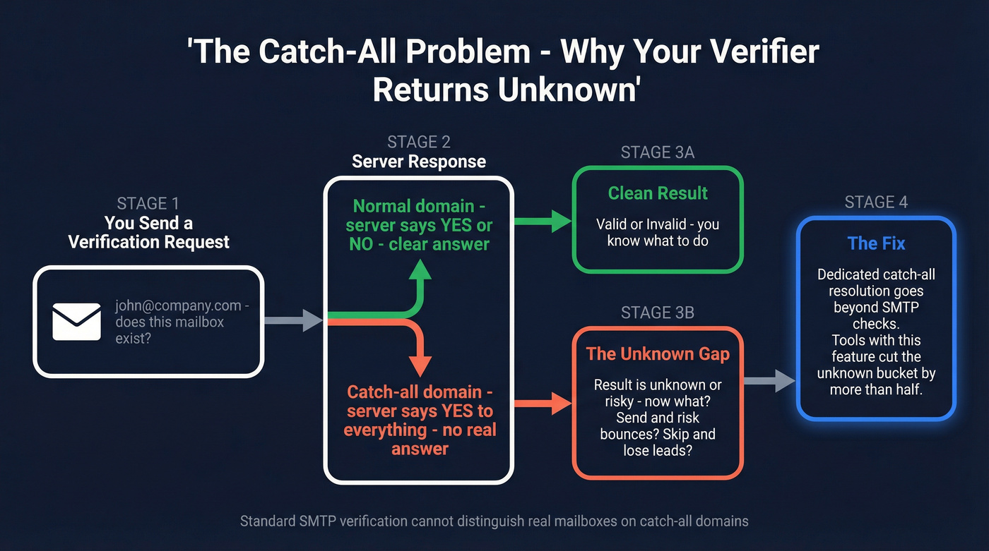 How catch-all email verification creates unknown results