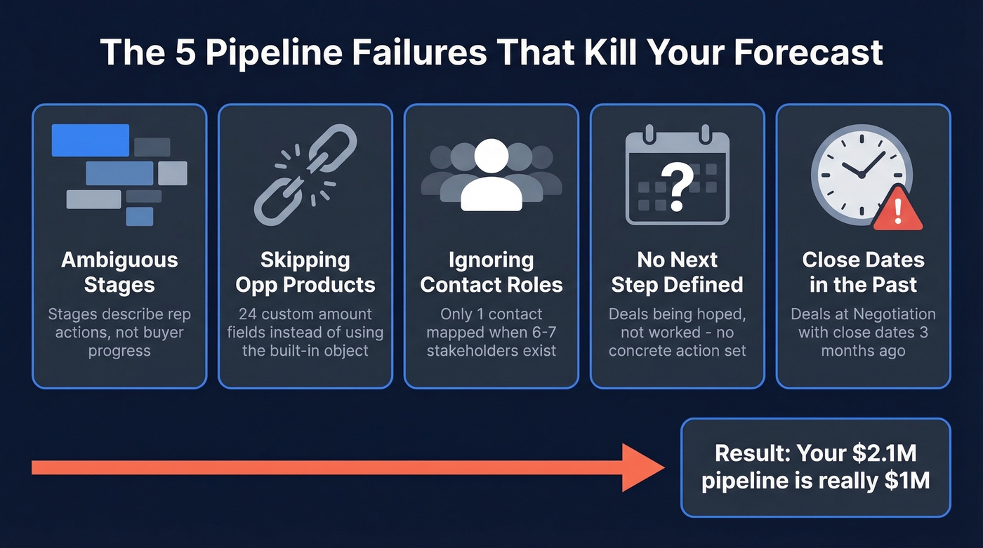 Five common pipeline failures that kill forecasts
