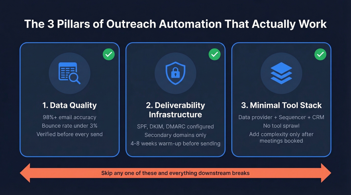 Three pillars of outreach automation success