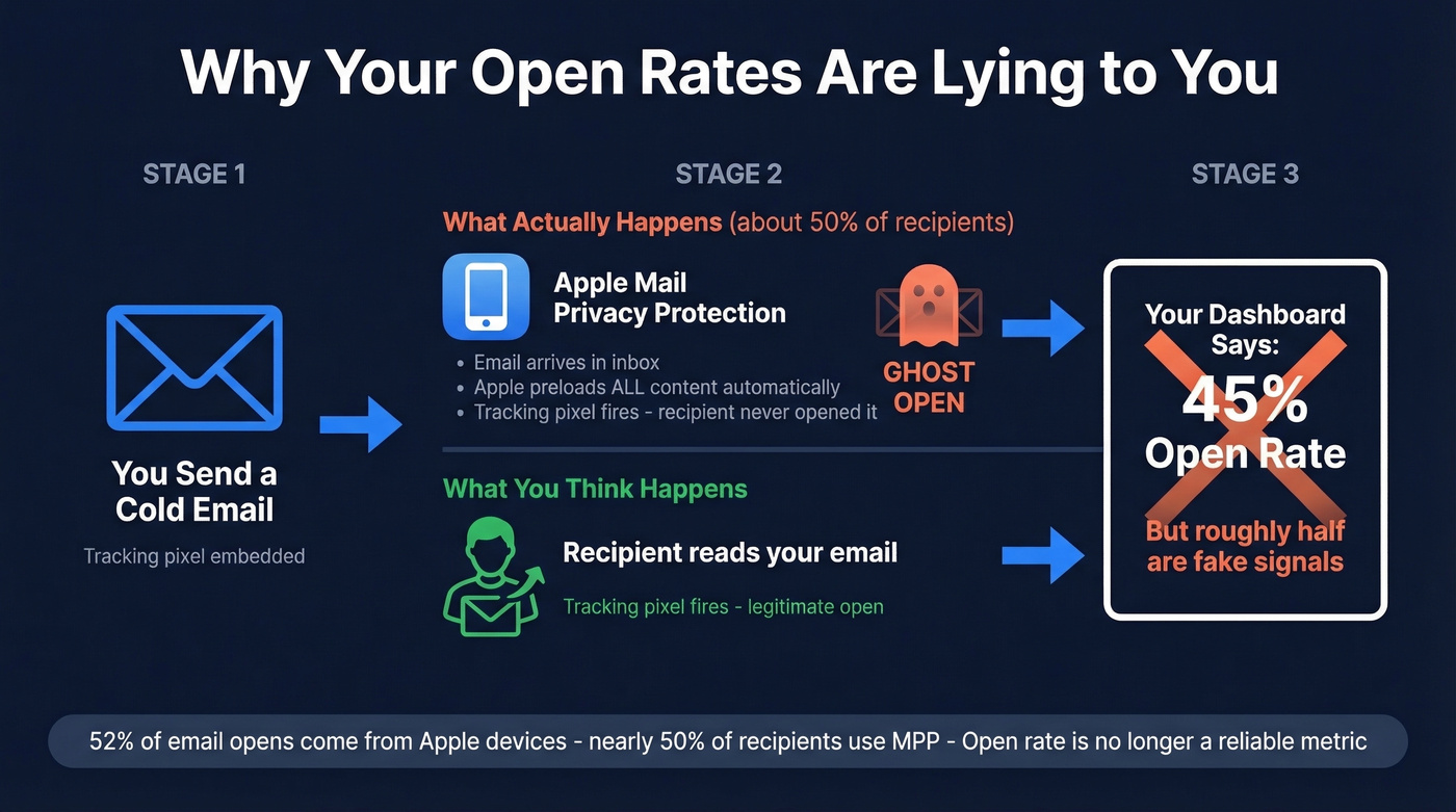 How Apple Mail Privacy Protection fakes open rates