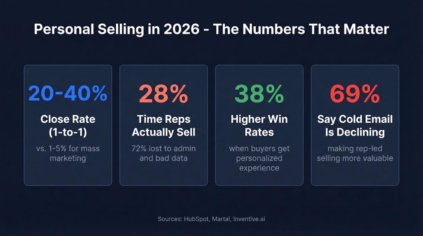 Four key personal selling stats every rep needs