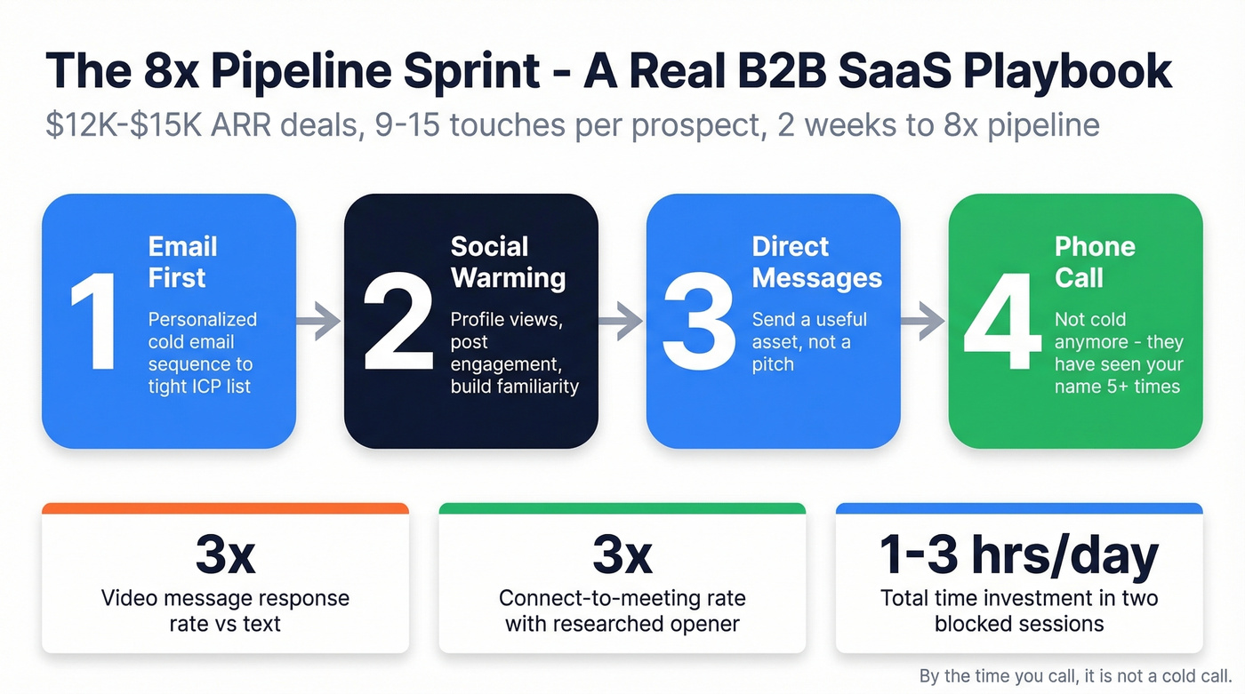 Multichannel pipeline sprint sequence and results