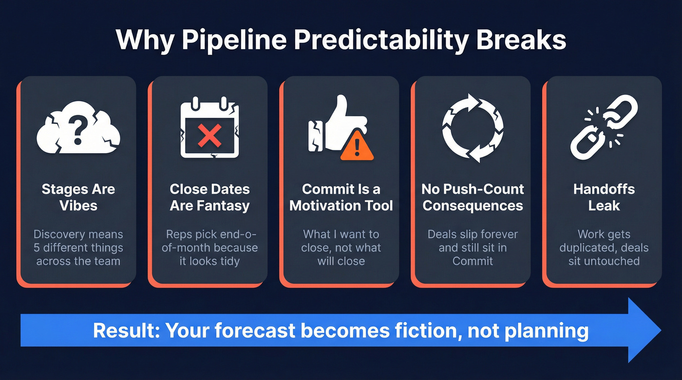 Five root causes that break pipeline predictability