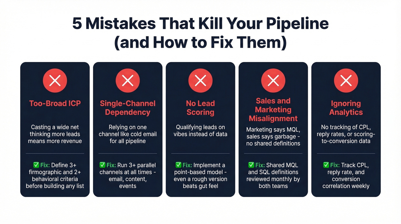 Five pipeline killers with warning signs and fixes