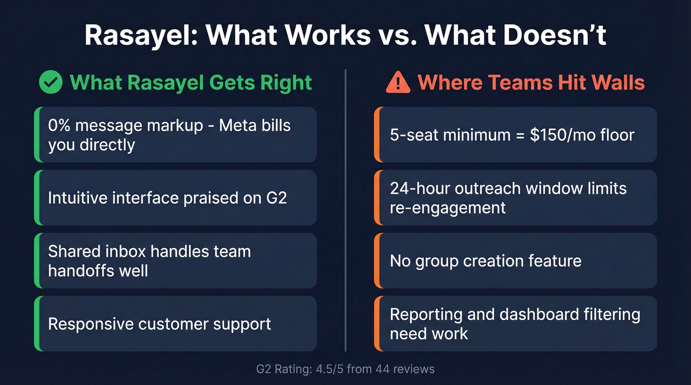 Rasayel pros and cons visual breakdown