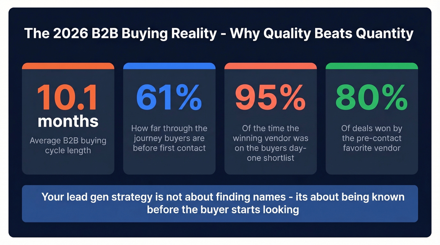 Key B2B buying statistics for 2026 sales leads