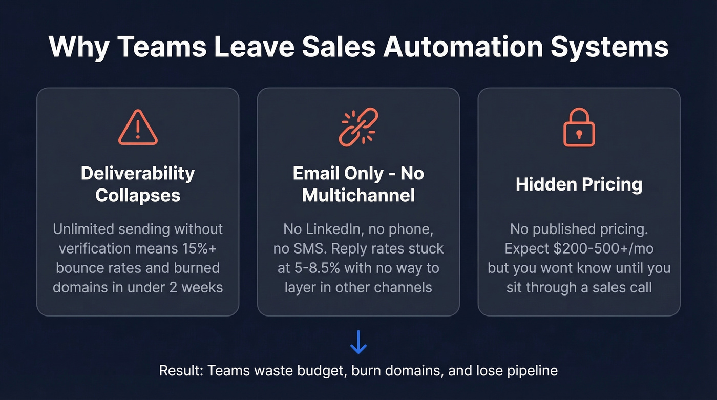 Three core problems driving teams away from Sales Automation Systems