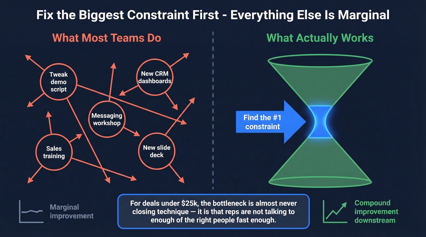 Theory of Constraints applied to sales pipeline prioritization