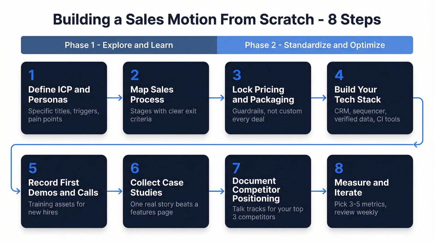Eight-step process to build a sales motion from scratch