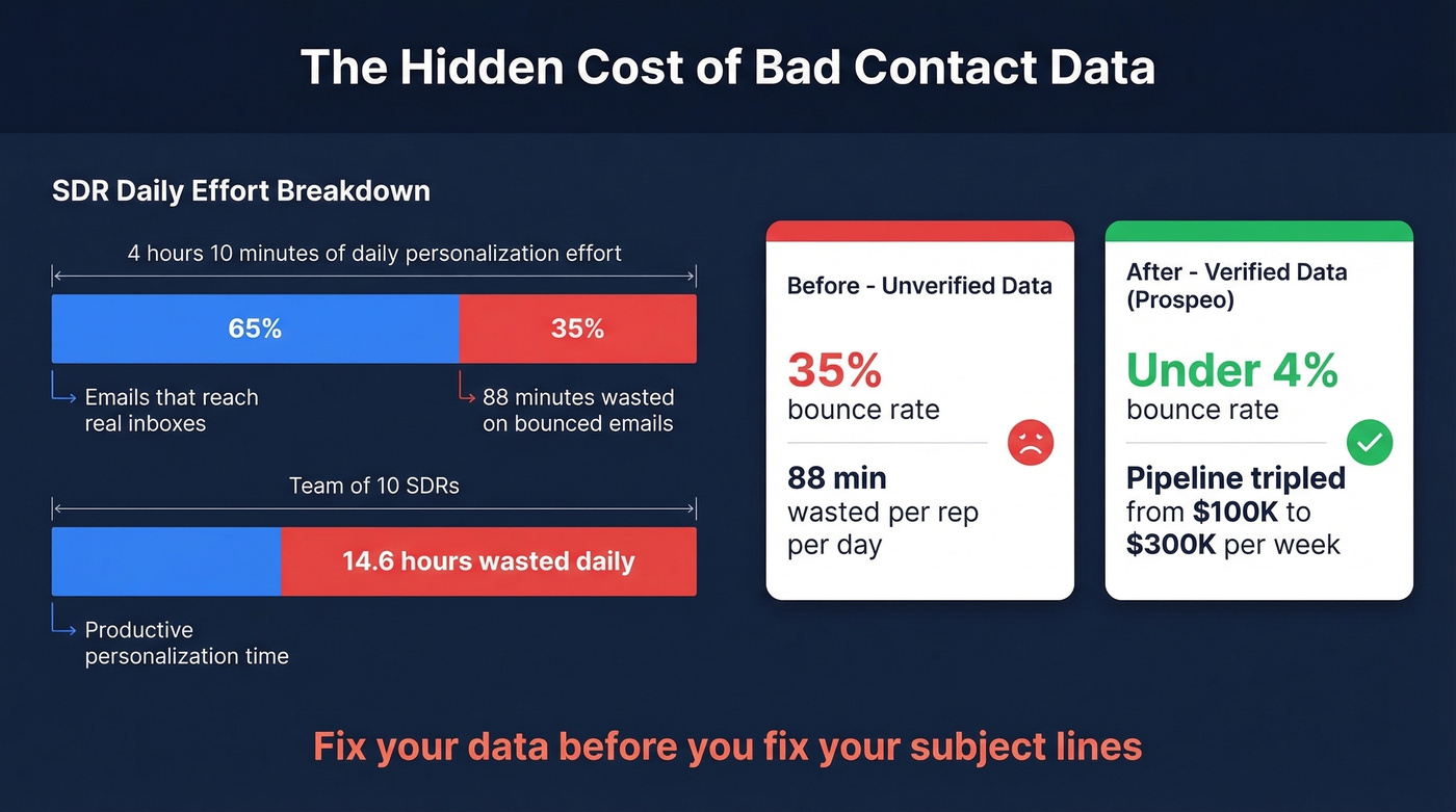Wasted SDR time from bad data visualization