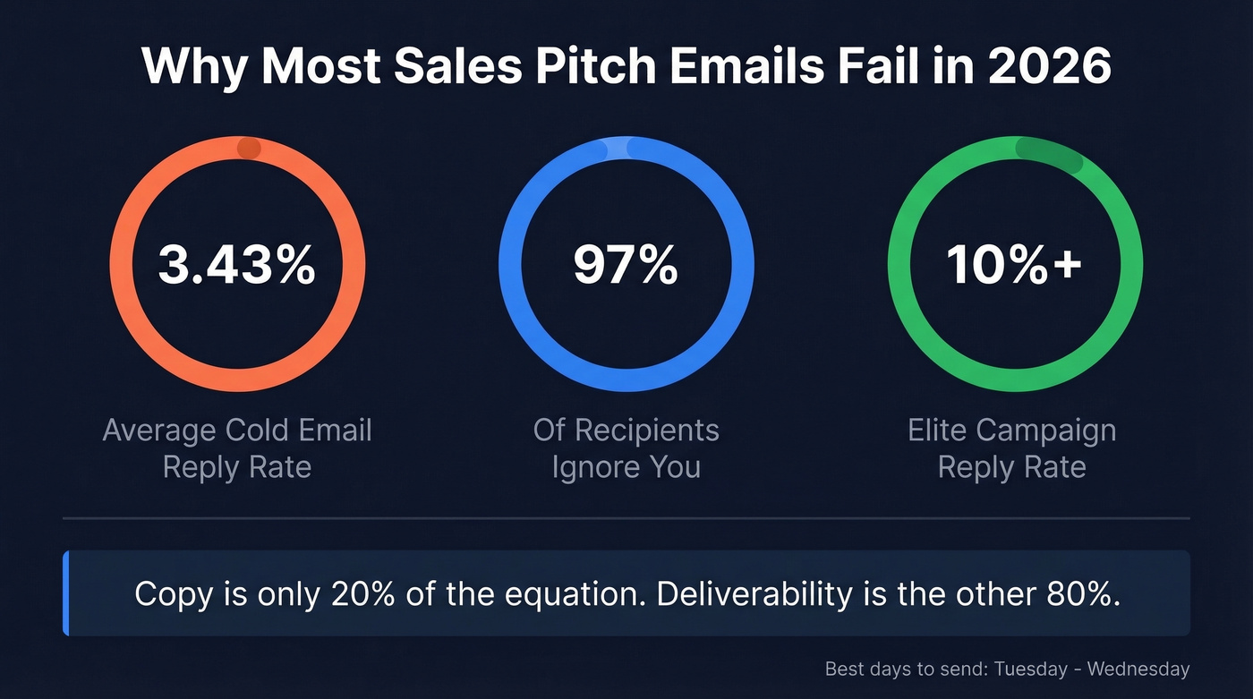 Cold email performance stats and reply rate breakdown