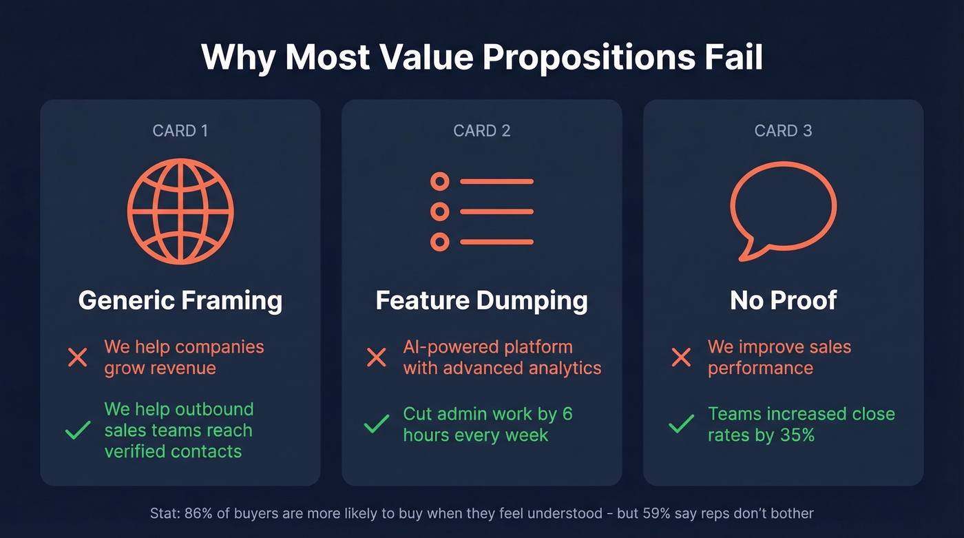Three failure modes that kill value propositions