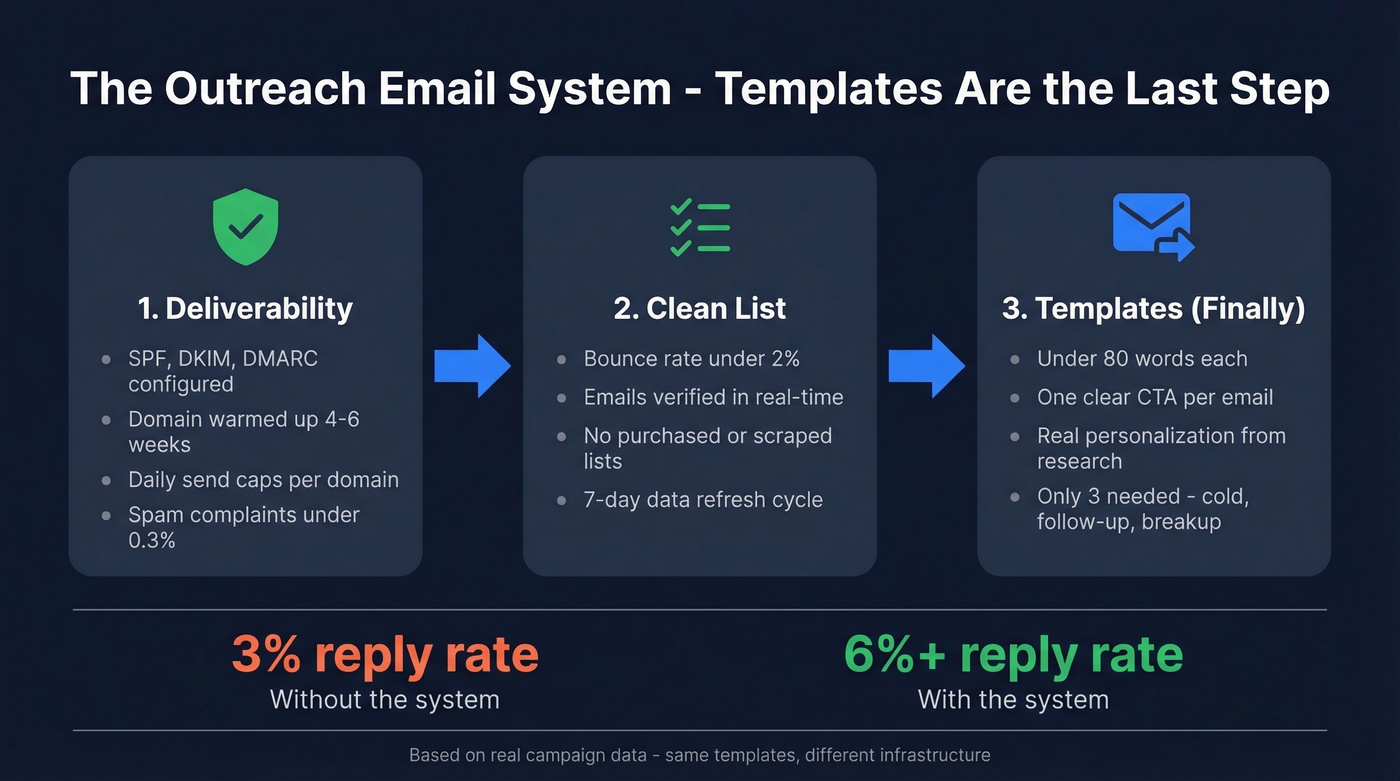 Three pillars of outreach success before templates