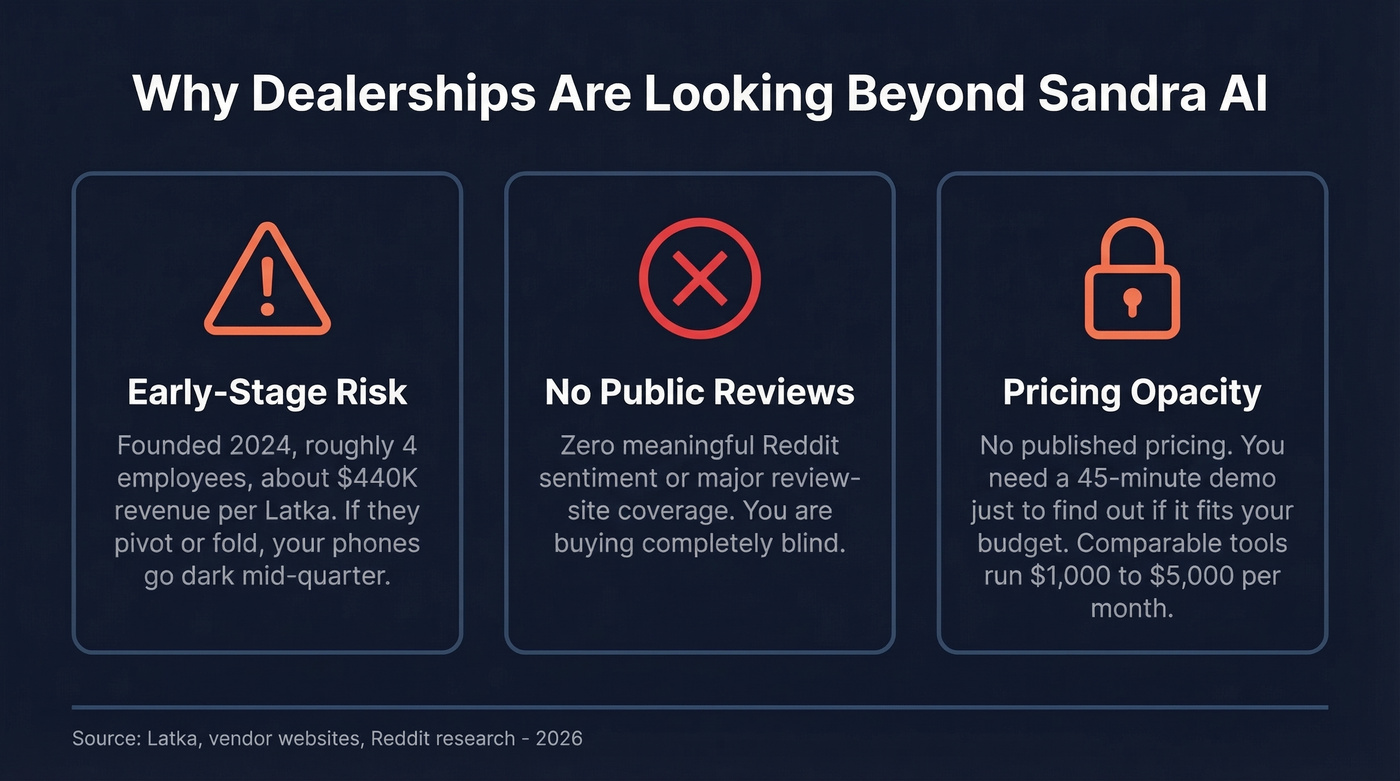 Sandra AI risk factors and limitations overview