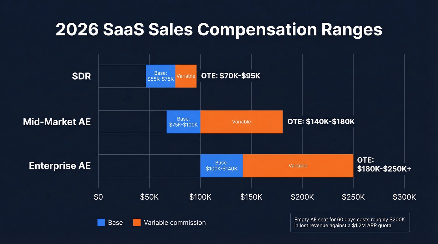 SDR to AE compensation range comparison chart