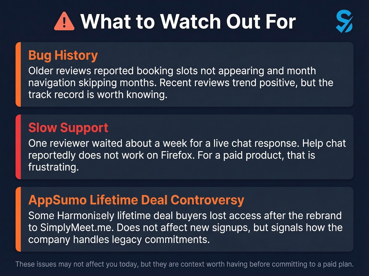 SimplyMeet.me key drawbacks and concerns overview
