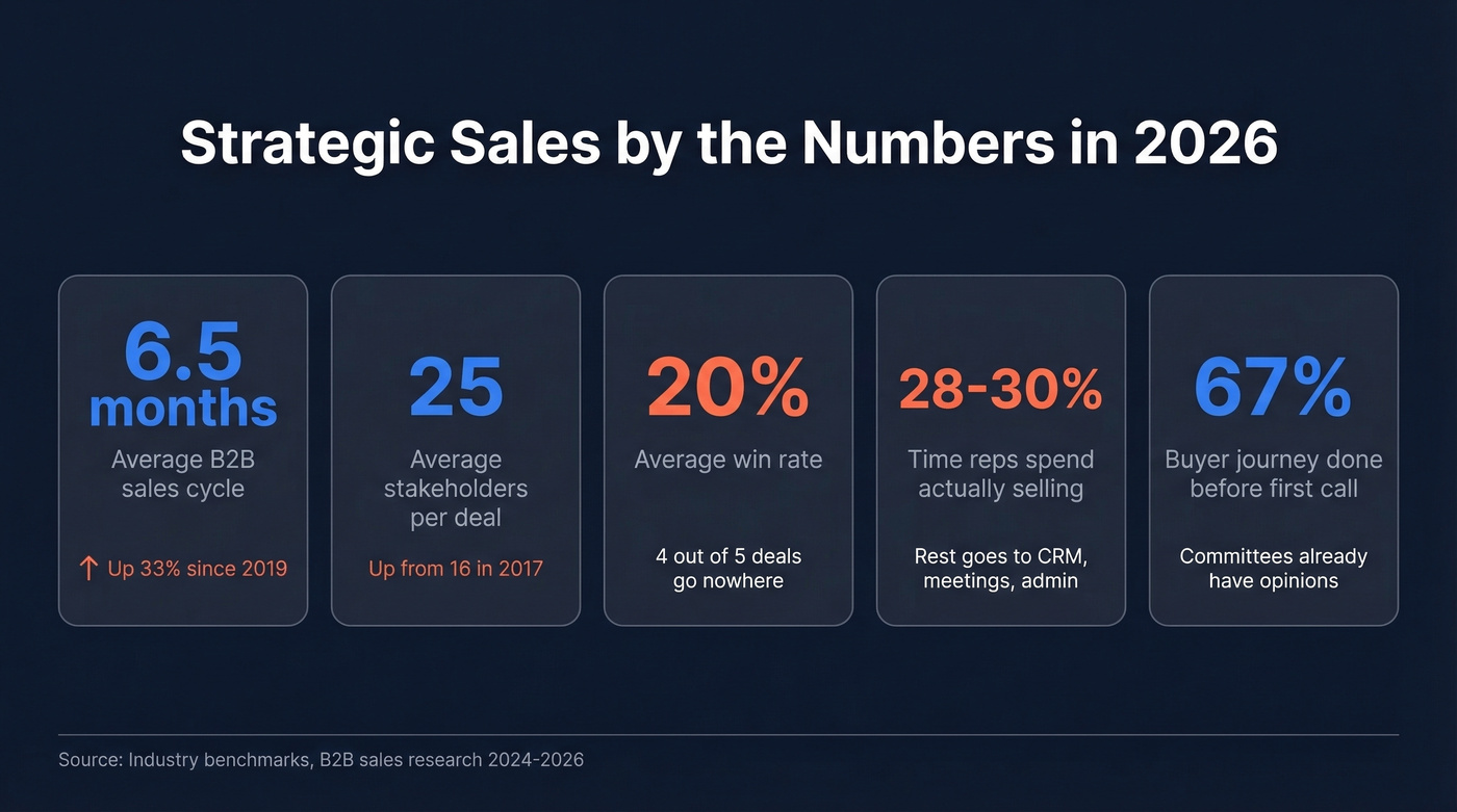 Key B2B strategic sales statistics for 2026